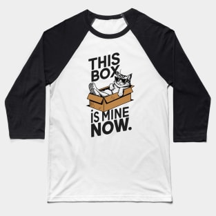 Cat in a box Baseball T-Shirt